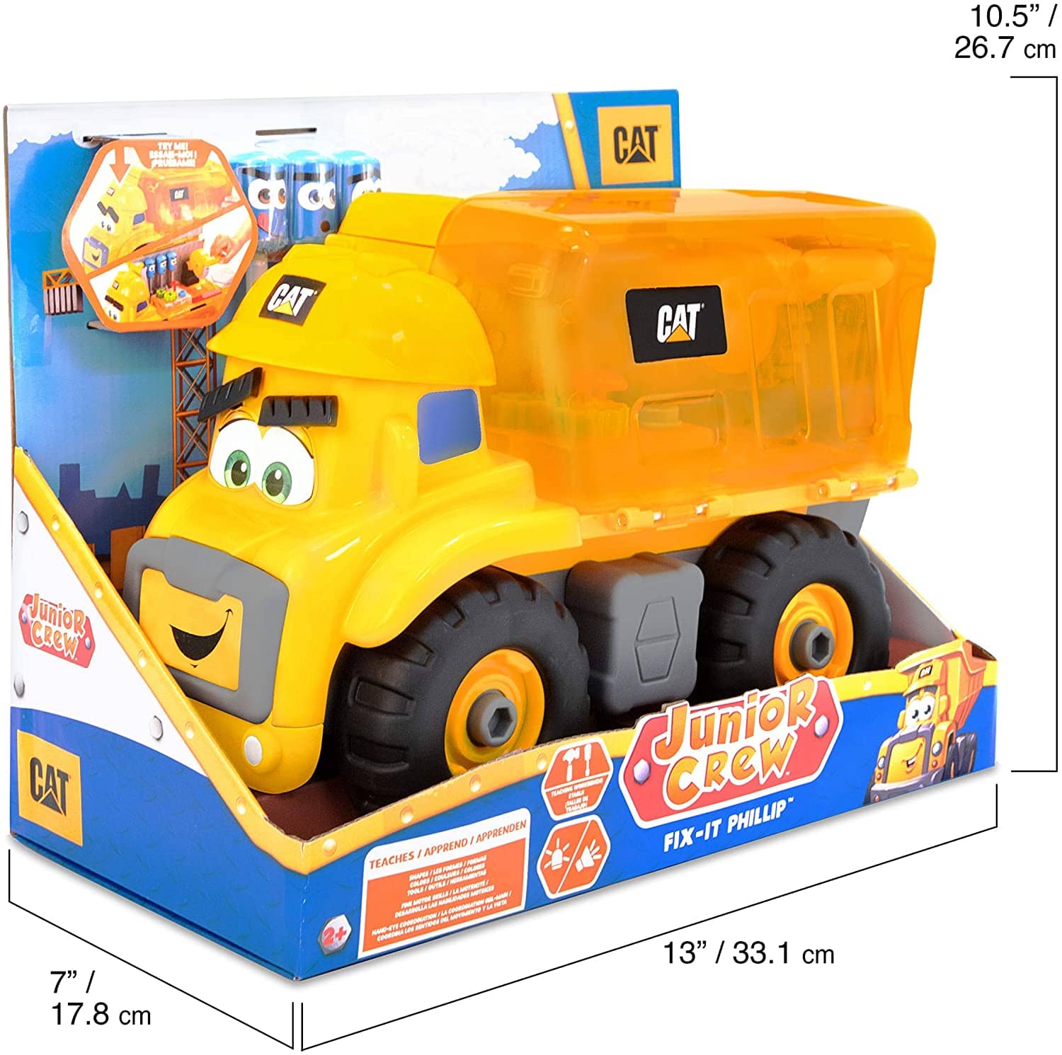 CAT® - Construction Junior Crew Fix-it Phillip Preschool Construction Vehicle Set