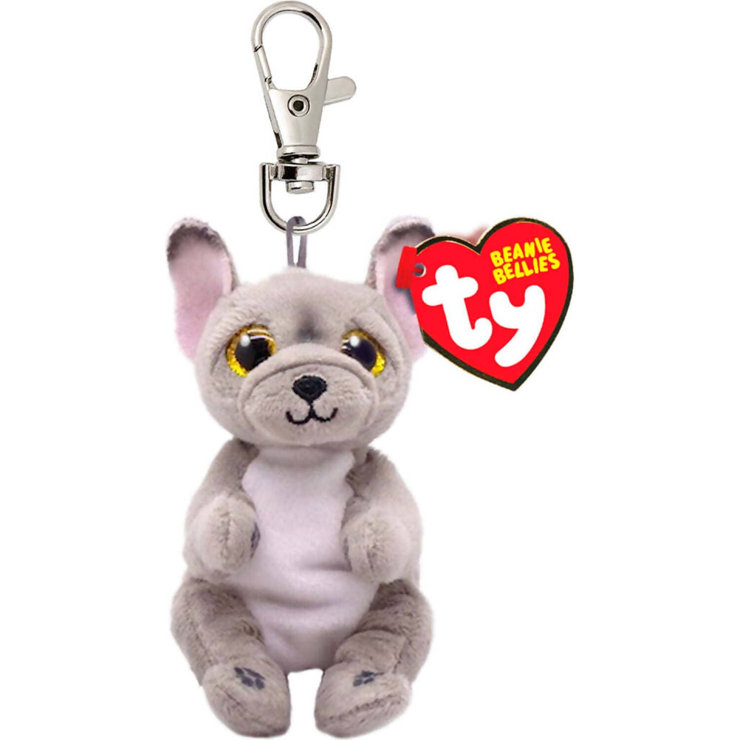 Ty - Beanie Bellies Clip - Wilfred Grey Dog