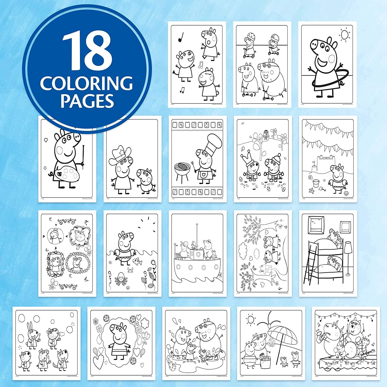 Crayola - Peppa Pig Colour Wonder Set - Colouring Pages & Markers