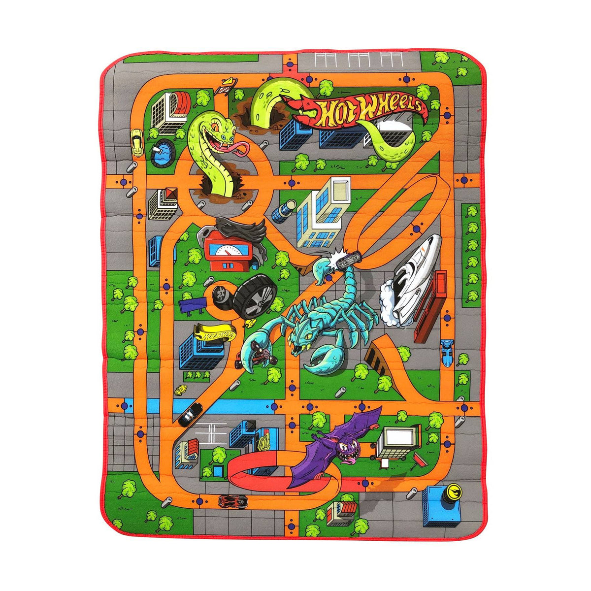 Hot Wheels - Reversible Foam Playmat Large size 115 X 85cm