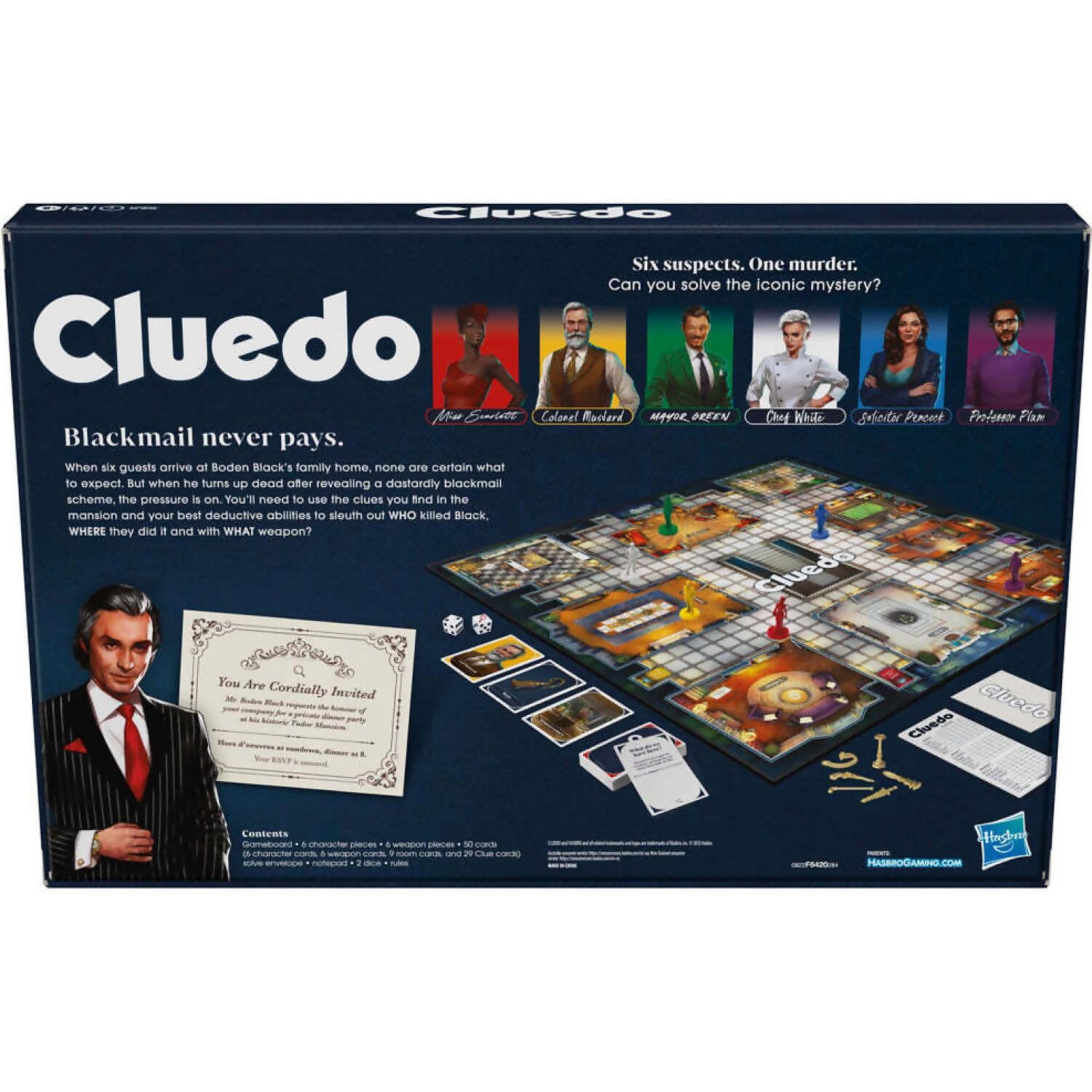 Cluedo - Classic Refresh Game - Hasbro