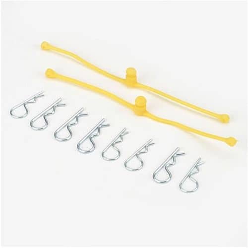 DUBRO - BODY KLIP RETAINERS YELLOW 2PC 2247