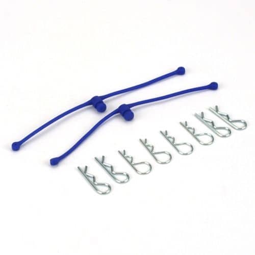 DUBRO - BODY KLIP RETAINERS BLUE 2PCE 2249