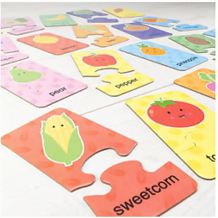 GALT - Fruit And Veg Puzzles -  Jigsaw Puzzle Set  24 x 2-Piece Puzzles