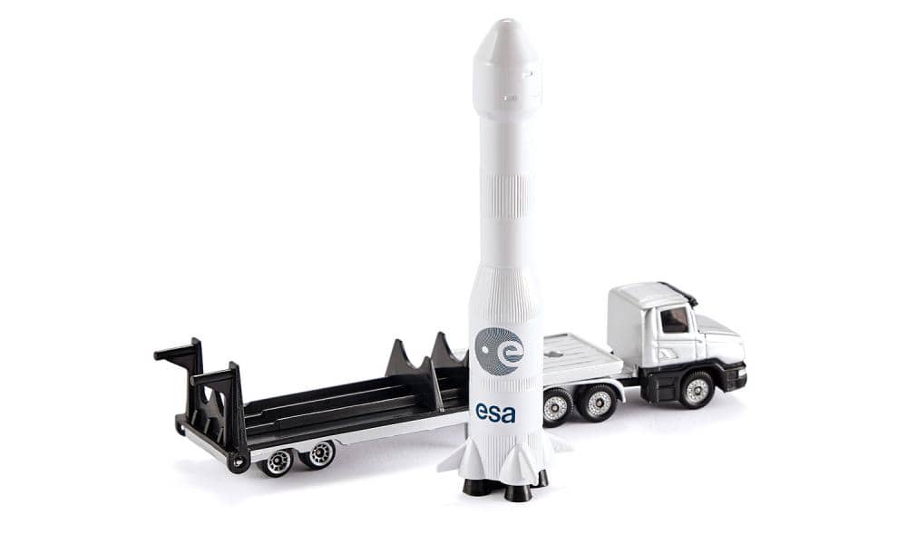 Siku - Low Loader With Rocket Transport Load-up