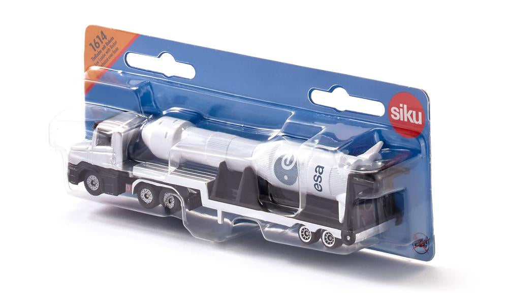 Siku - Low Loader With Rocket Transport Load-up