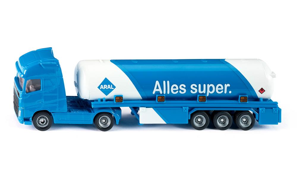 Siku - Articulated Tanker Truck With Tandem Trailer - 1:87 Scale Die-Cast Fuel Transport Model