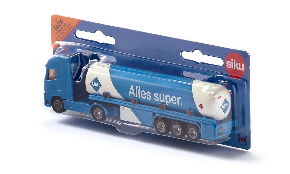 Siku - Articulated Tanker Truck With Tandem Trailer - 1:87 Scale Die-Cast Fuel Transport Model