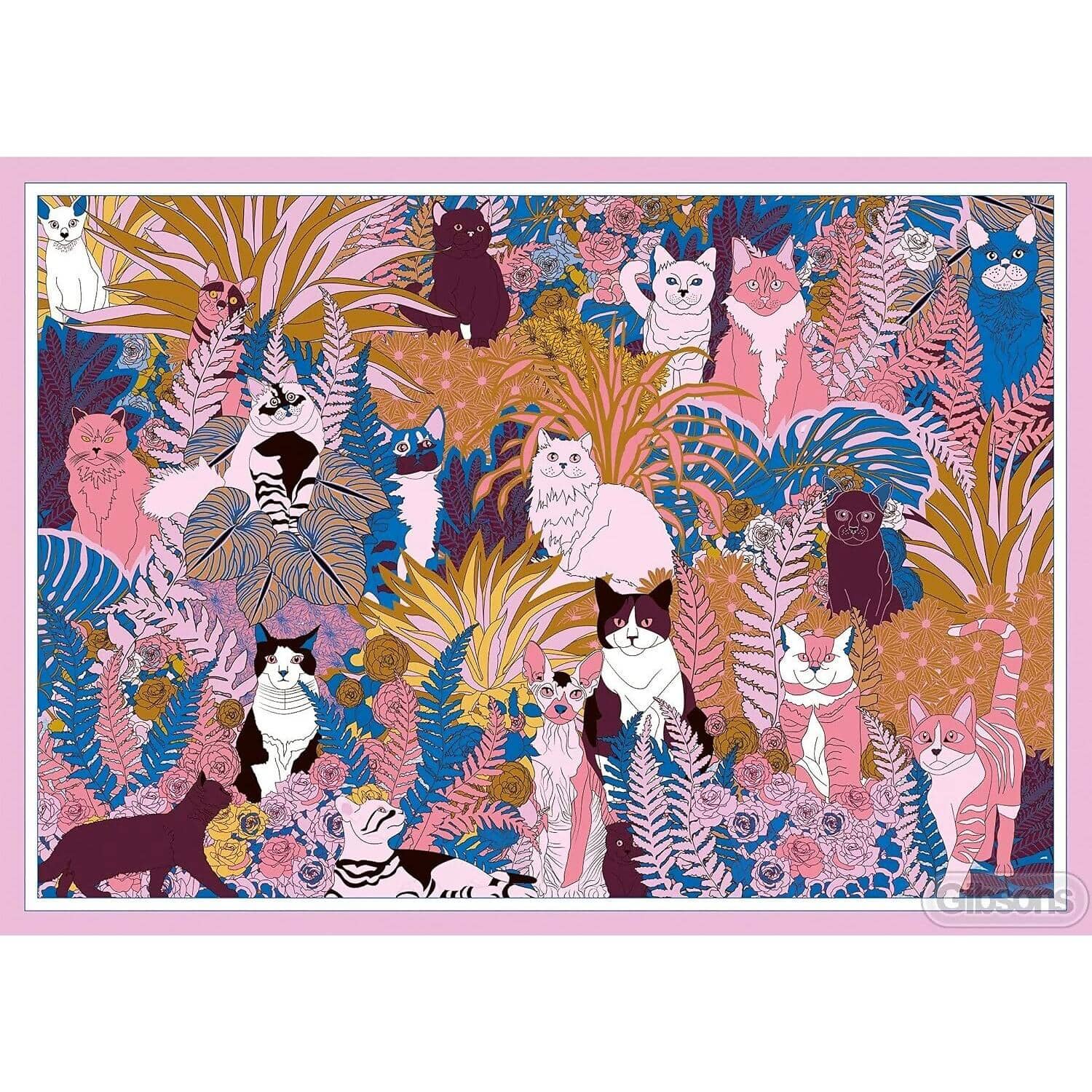 Gibsons - Purrfect Plants - Jigsaw Puzzle 1000 Pieces