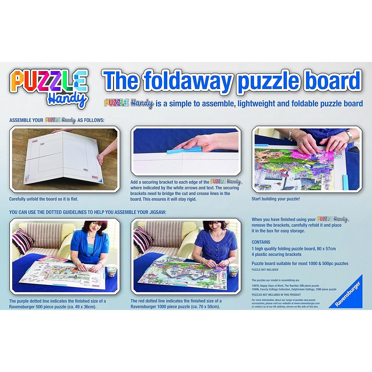 Ravensburger - Puzzle Handy The Foldaway Puzzle Board