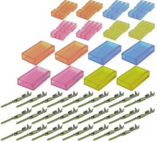 TY1 - FUTABA FEMALE CONNECTOR KIT 4 COLOUR TY4075