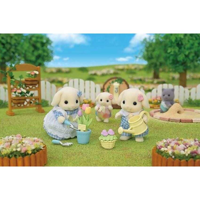 Sylvanian Families - Blossom Gardening Playset Flora Rabbit Sister & Brother