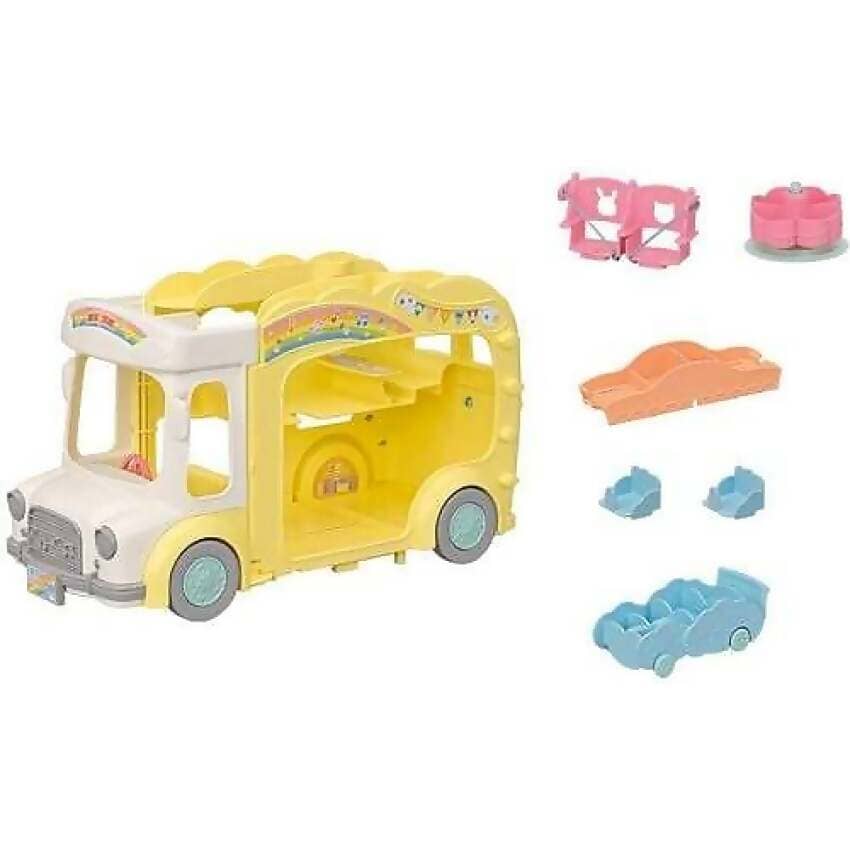 Sylvanian Families - Rainbow Fun Nursery Bus Playset