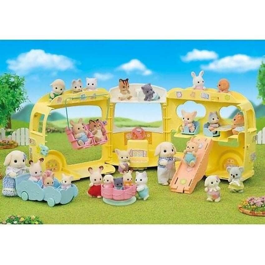 Sylvanian Families - Rainbow Fun Nursery Bus Playset