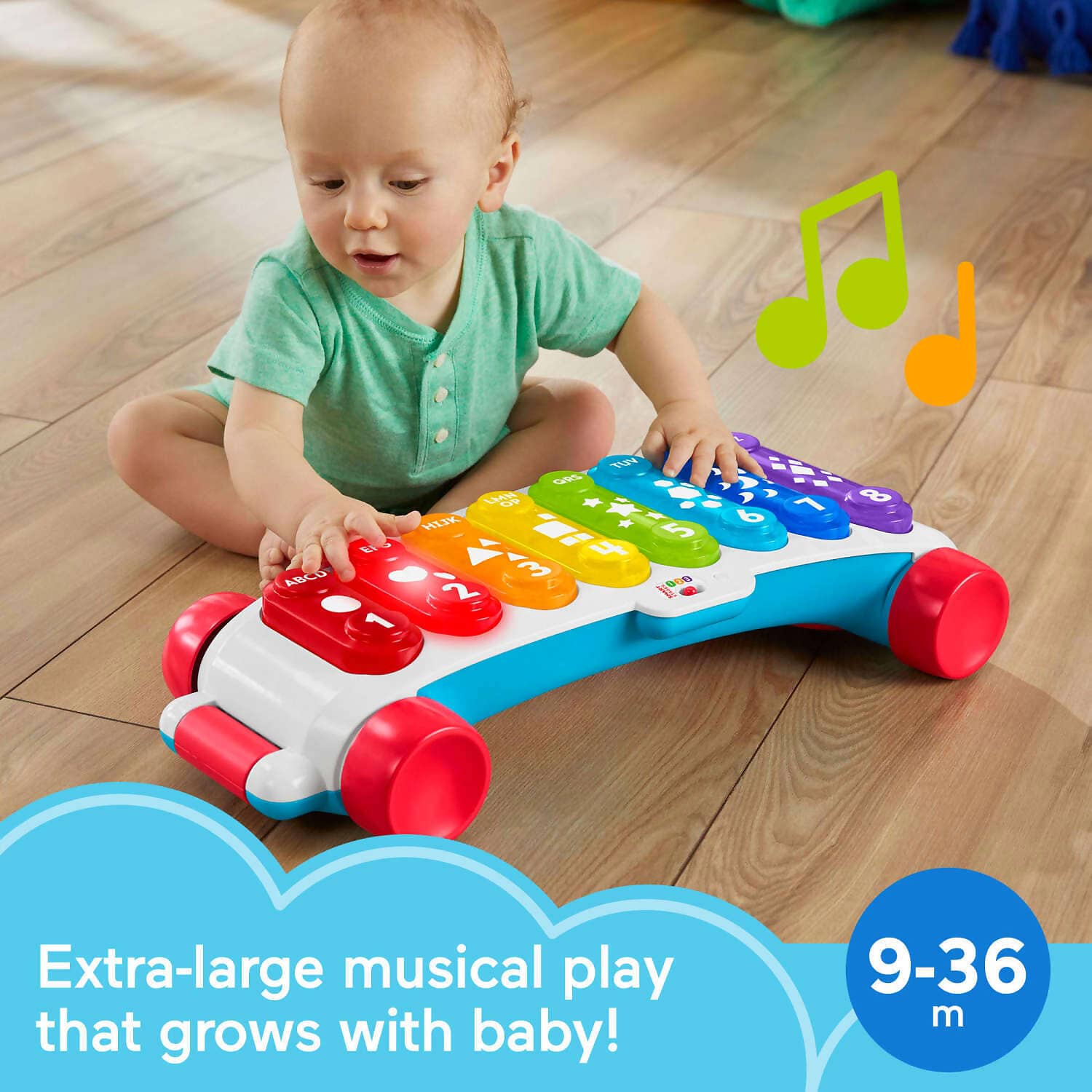 Fisher-Price - Giant Light-up Xylophone Baby Learning Toy