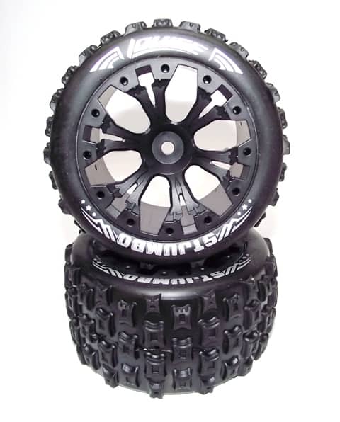LOUISE ST-JUMBO TYRES + RIMS SUIT TRAXXAS ELECTRIC REAR