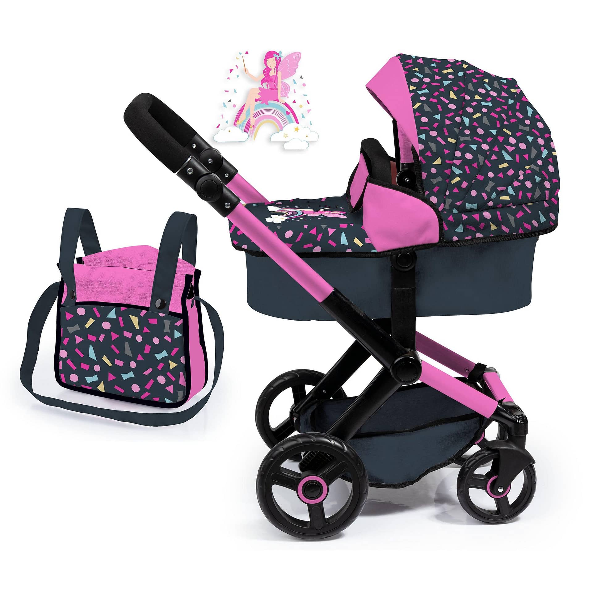 Bayer - Xeo Compact Doll Pram Confetti