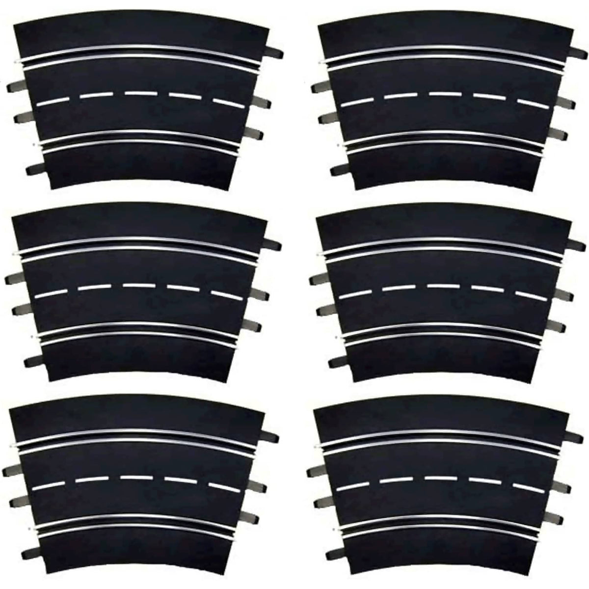 CARRERA - DIGITAL 1:32 ACCESSORIES - CURVE TRACK 2/30 6 X TRACK SECTIONS CORNER SET 30 DEGREES EACH - SLOT CAR TRACK ACCESSORIES ALSO SUITS 1:24 & EVOLUTION