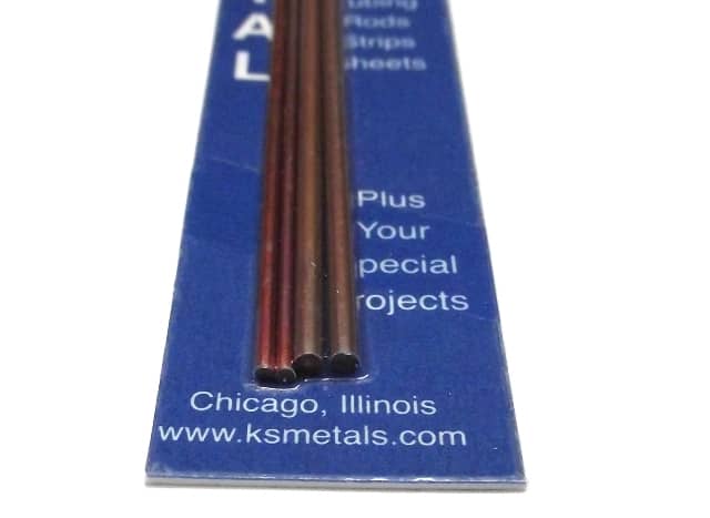 K&S METAL #5071 COPPER ROD 1:16+3/32 12' 2EACH