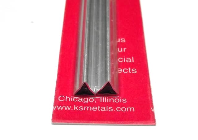 K&S METAL #5098 ALUMINIUM TRIANGLE TUBE 2PCS