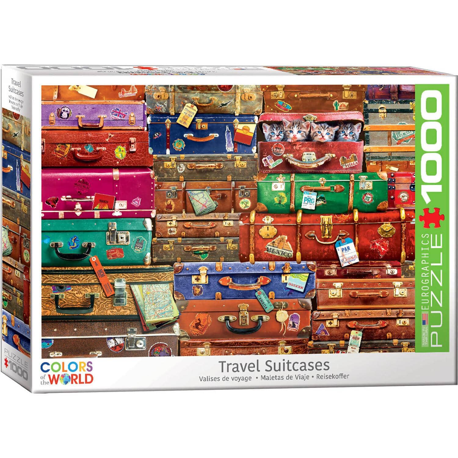 EuroGraphics - Travel Suitcases - Jigsaw Puzzle 1000 Pieces