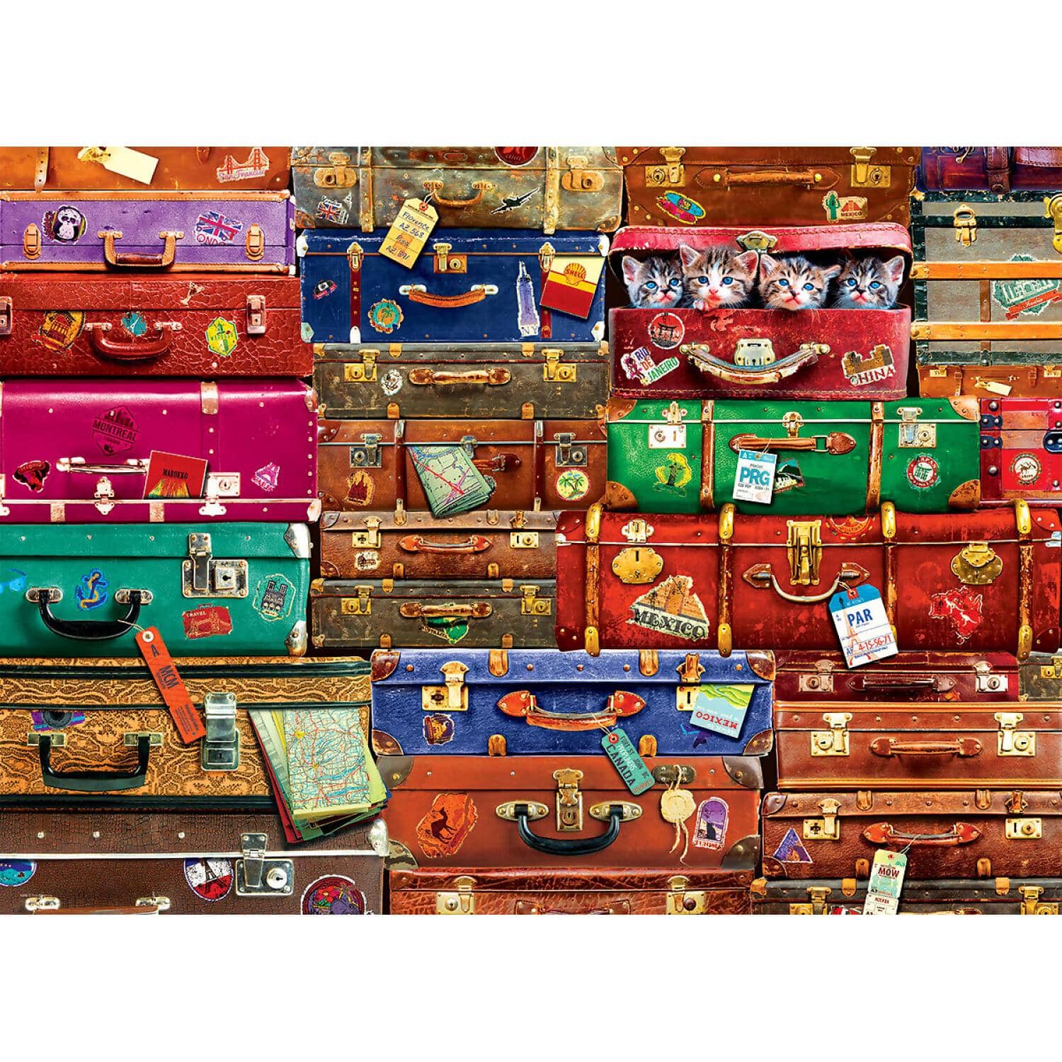 EuroGraphics - Travel Suitcases - Jigsaw Puzzle 1000 Pieces