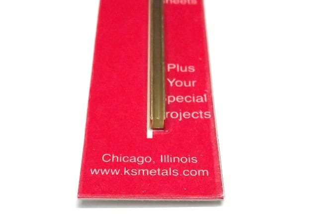 K&S METAL #9885 BRASS CHANNEL 1:8X300MM 1PCS