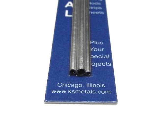 K&S METAL #5073 ALUMINIUM TUBE 3/32-1:8-5/32 X12'