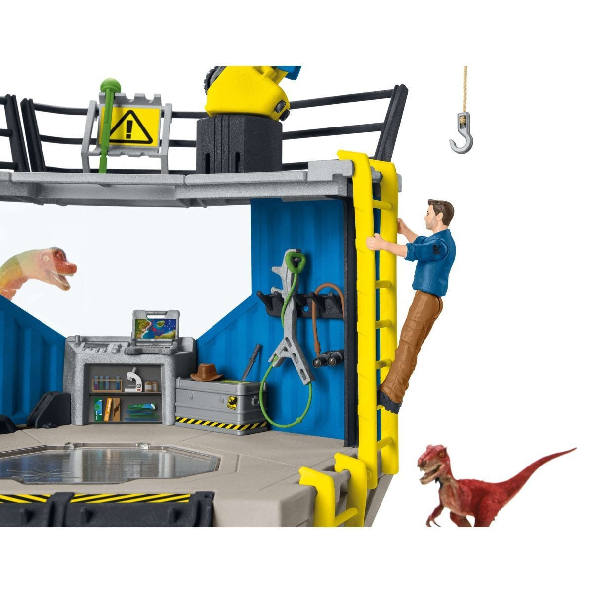 Schleich - Large Dino Research Station Dinosaur Figurine Animal Playset