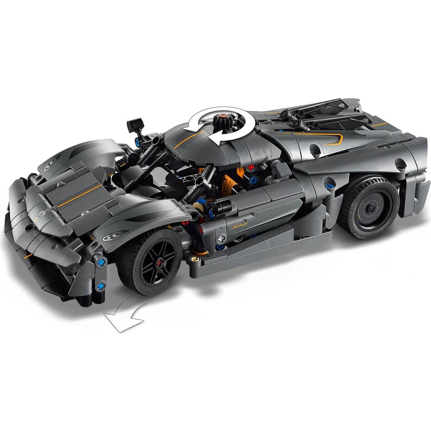 LEGO® 42173 Koenigsegg Jesko Absolut Grey Hypercar - Technic