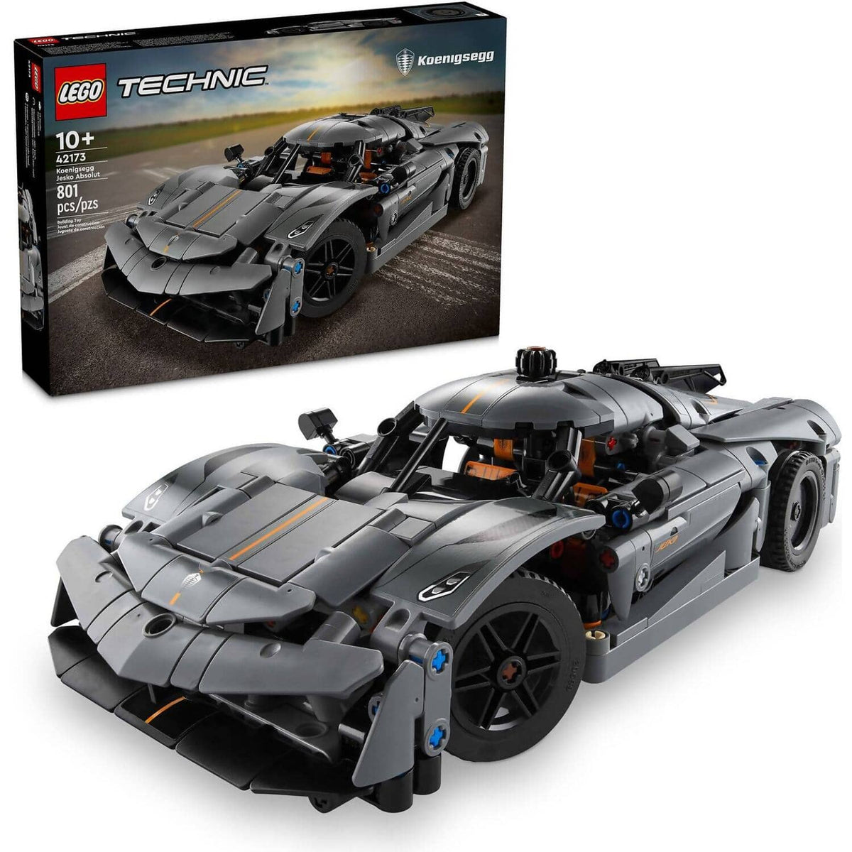 LEGO® 42173 Koenigsegg Jesko Absolut Grey Hypercar - Technic