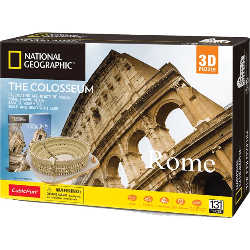 U Games - National Geographic Rome - The Colosseum 3D Puzzle 131pc