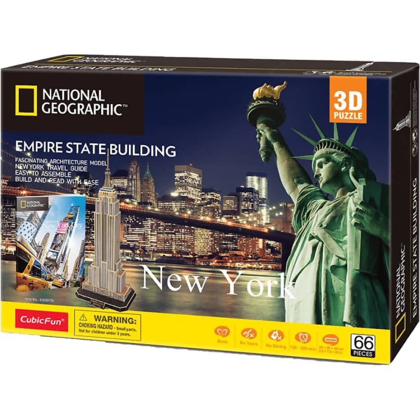 U Games - National Geographic New York - Empire State Building 3d Puzzle 66pc