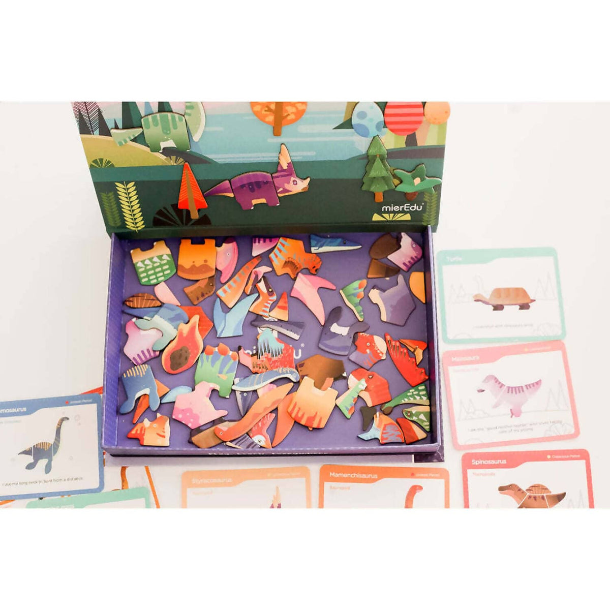 mierEdu - Magnetic Art Case Dino World