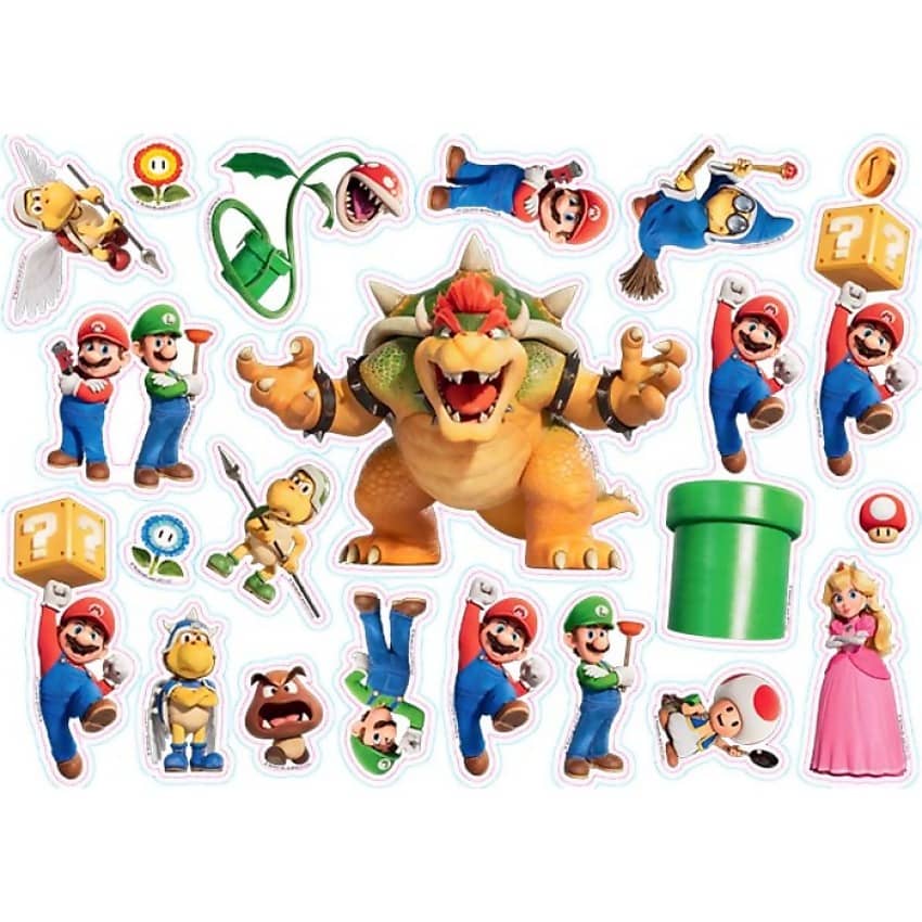 Nintendo - Super Mario Foam Stickers 40 Pack