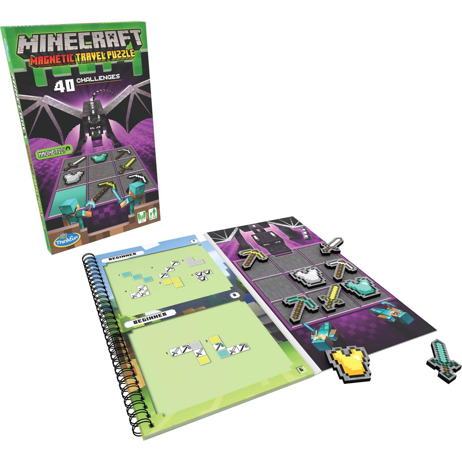 ThinkFun - Minecraft Magnetic Travel Puzzles
