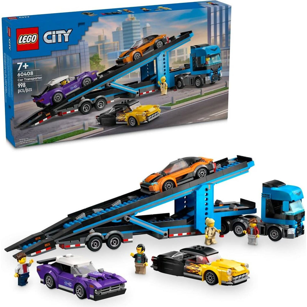 LEGO® 60408 Car Transporter Truck with Sports Cars - City