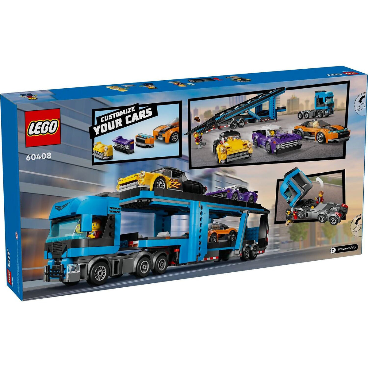 LEGO® 60408 Car Transporter Truck with Sports Cars - City