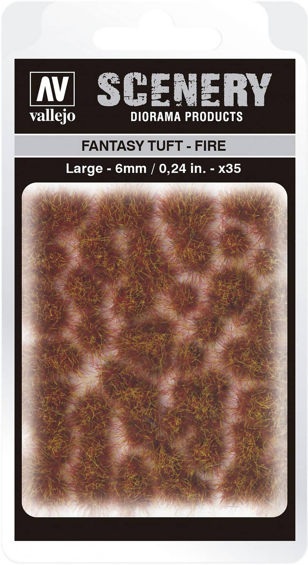VALLEJO 6MM FANTASY TUFT - FIRE DIORAMA ACCESSORY