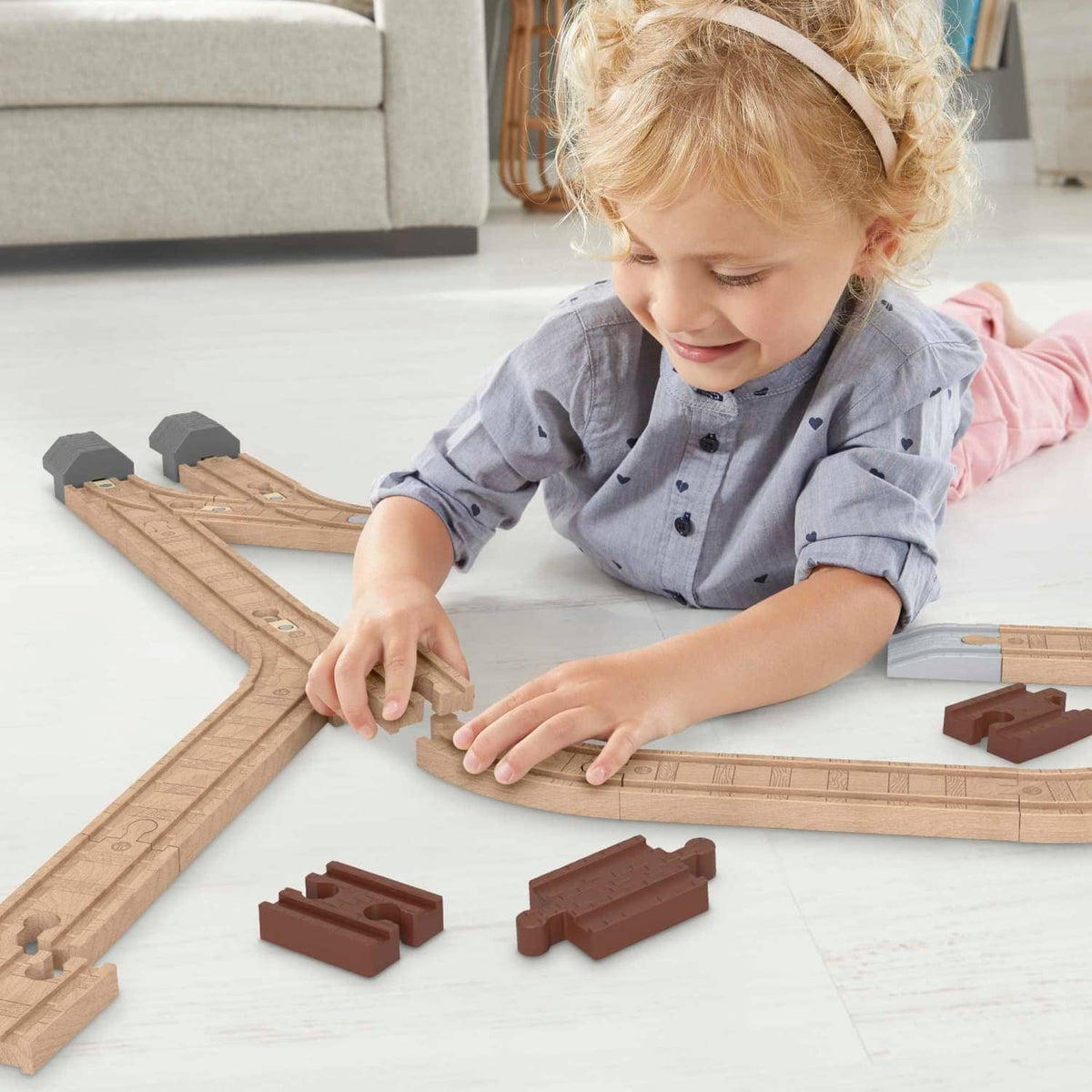 Thomas & Friends - Wooden Railway Expansion Clackety Track Pack Train Track Pack