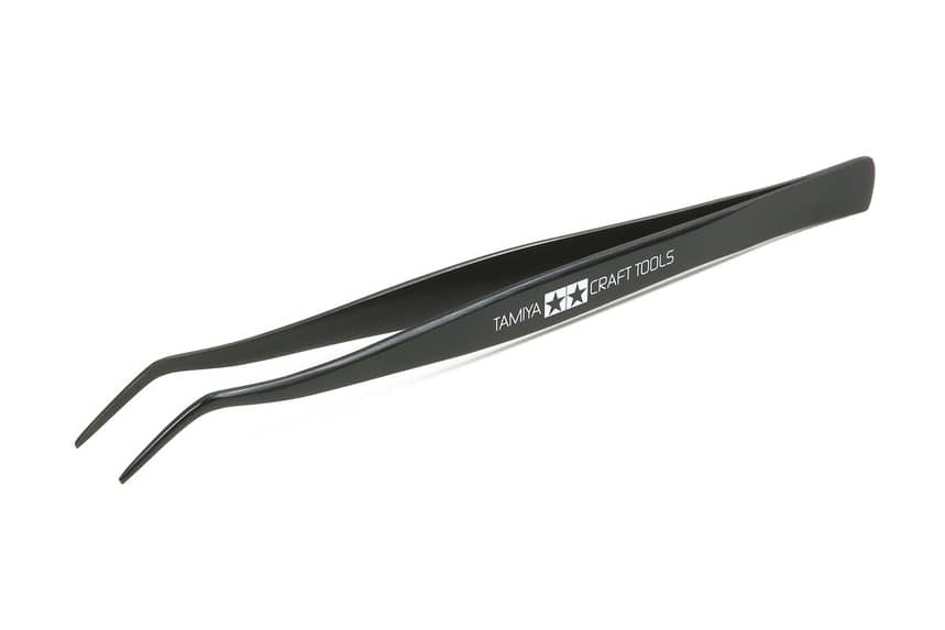 TAMIYA - ANGLED TWEEZERS 74003
