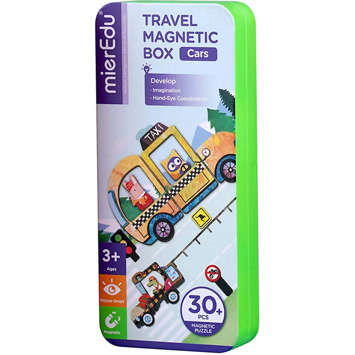 mierEdu - Travel Magnetic Puzzle Box Cars