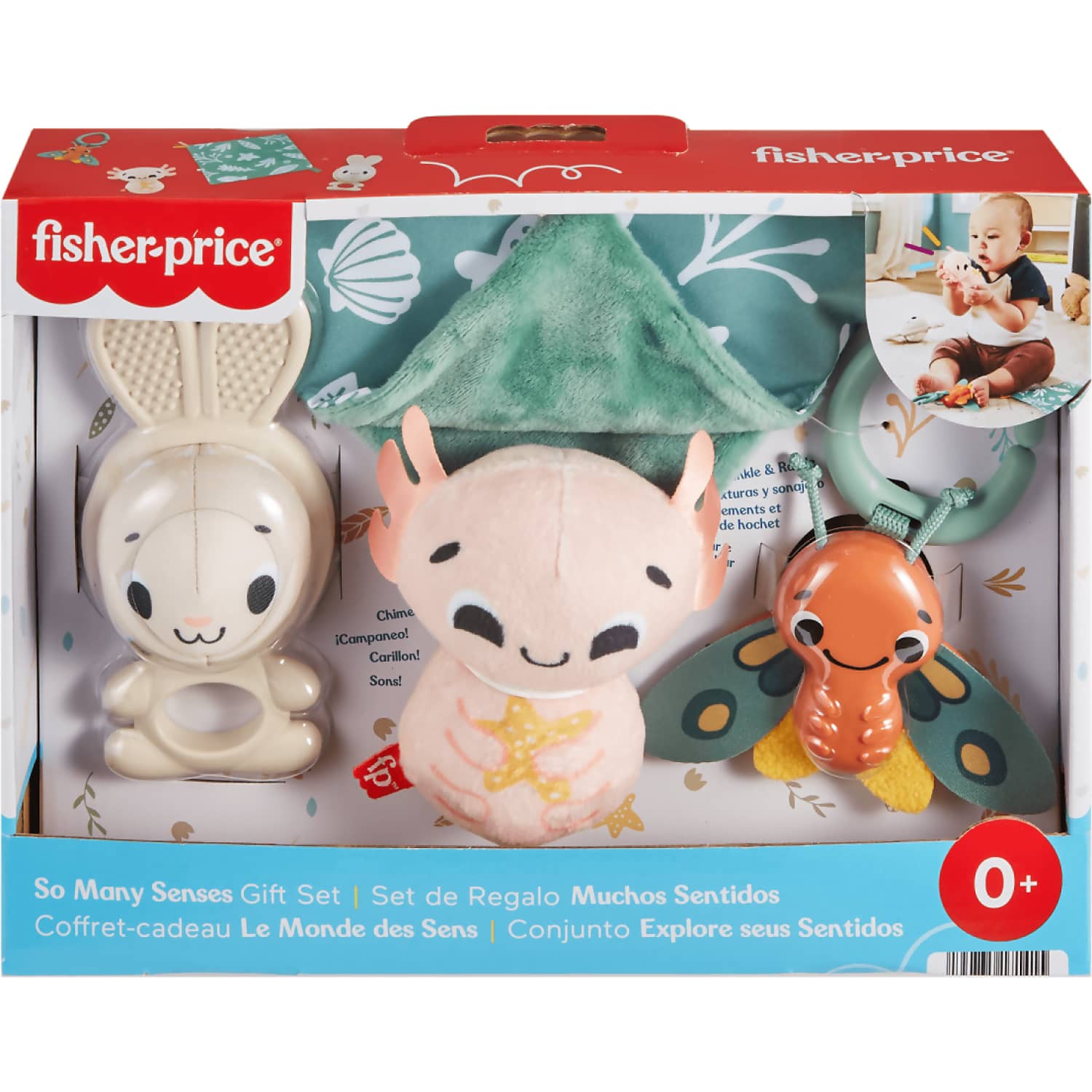 Fisher-Price - So Many Senses Gift Set 4 Baby Sensory Toys