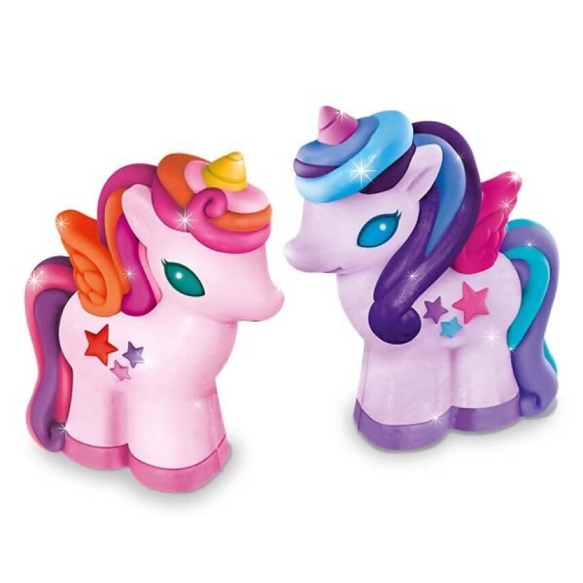 4M - Mould & Paint - 3D Glitter Unicorns - Johnco