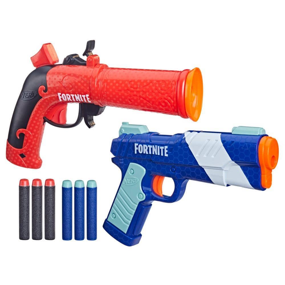 Nerf - Fortnite Dual Pack Includes 2 Fortnite Blasters And 6 Nerf Elite Darts