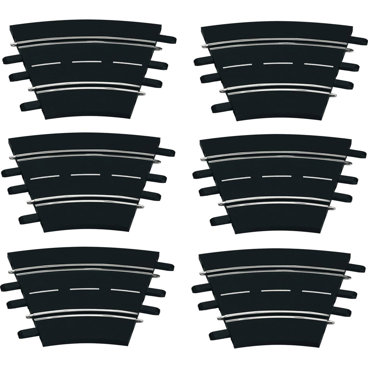 CARRERA - DIGITAL 1:32 ACCESSORIES - CURVE TRACK 1/30 6 X TRACK SECTIONS CORNER SET 30 DEGREES EACH - SLOT CAR TRACK ACCESSORIES ALSO SUITS 1:24 & EVOLUTION