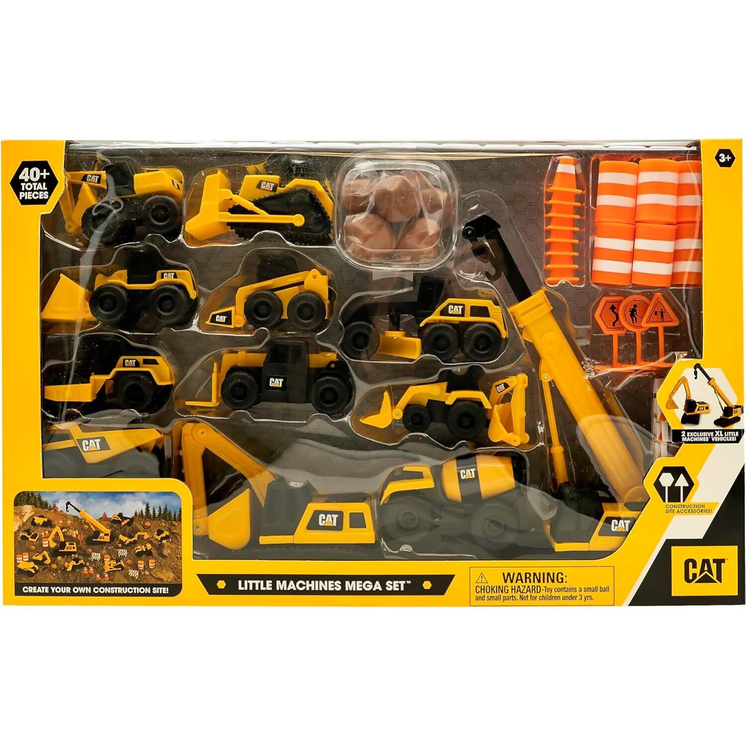 CAT® - Little Machines Mega 41 Piece Set Construction Site