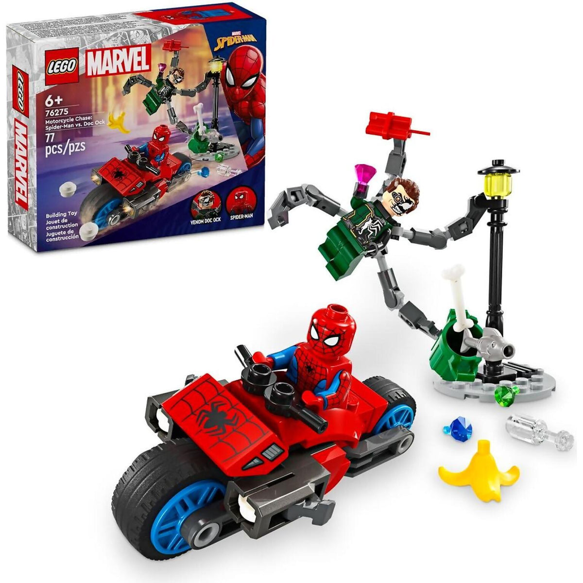 LEGO® 76275 Motorcycle Chase: Spider-Man vs. Doc Ock - Super Heroes Marvel