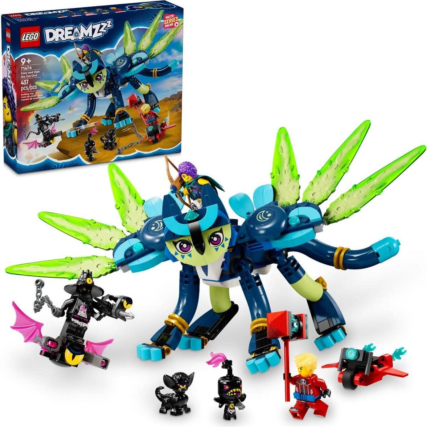 LEGO® 71476 Zoey and Zian the Cat-Owl - DREAMZzz™
