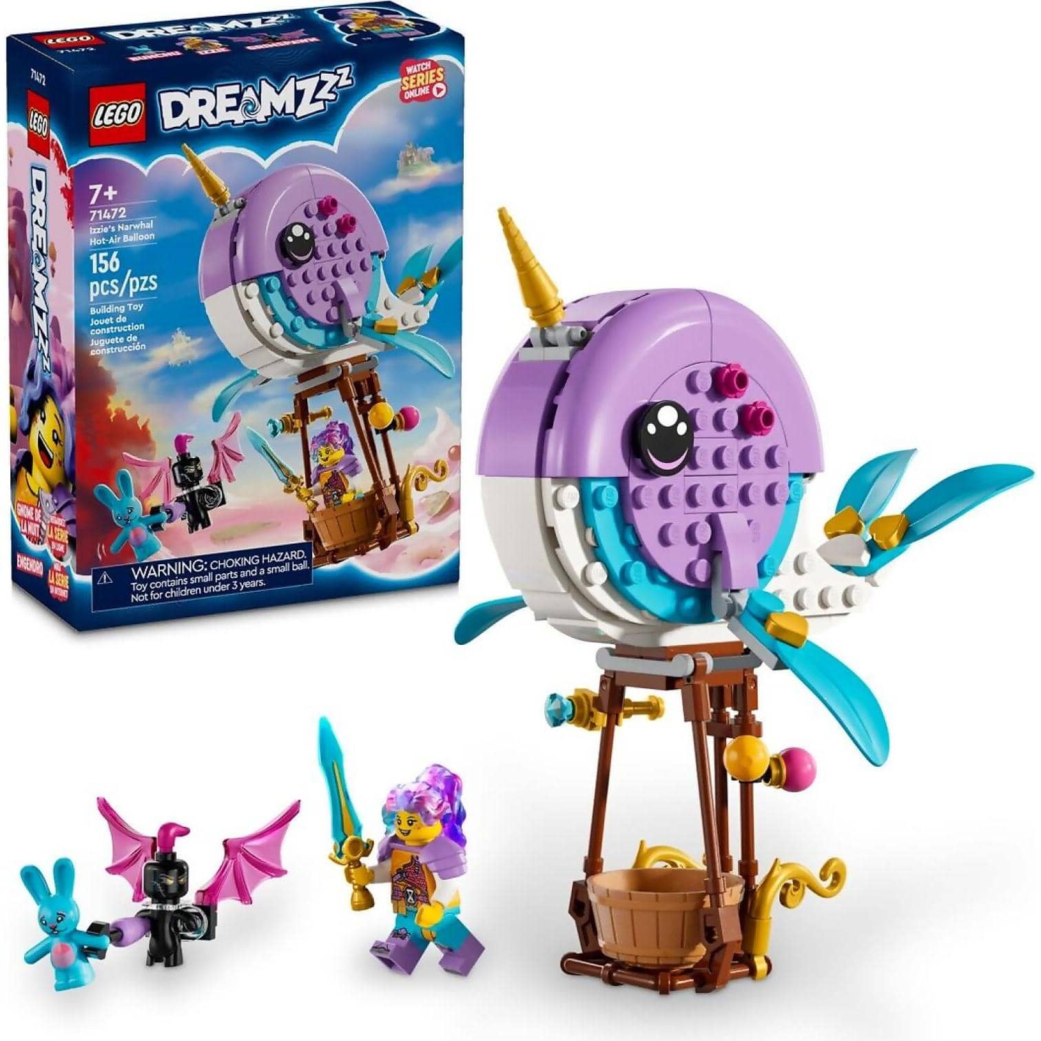 LEGO® 71472 Izzie's Narwhal Hot-Air Balloon - DREAMZzz™